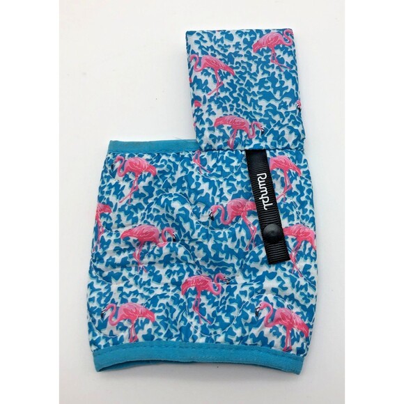 Rumpl x Chubbies Beer Blanket Koozie Blue Pink Flamingos Portable Party - Picture 4 of 7